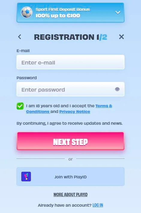 sign up